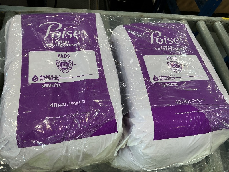 Photo 1 of Poise Incontinence Pads, 5 Drop Maximum Absorbency, 96ct