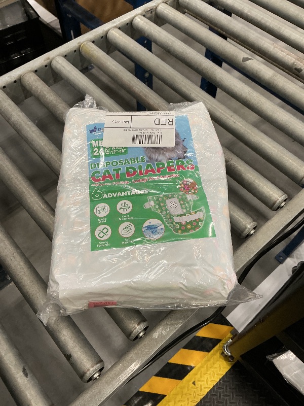 Photo 1 of Pet Soft Disposable Cat Diapers - Medium, 24 Count