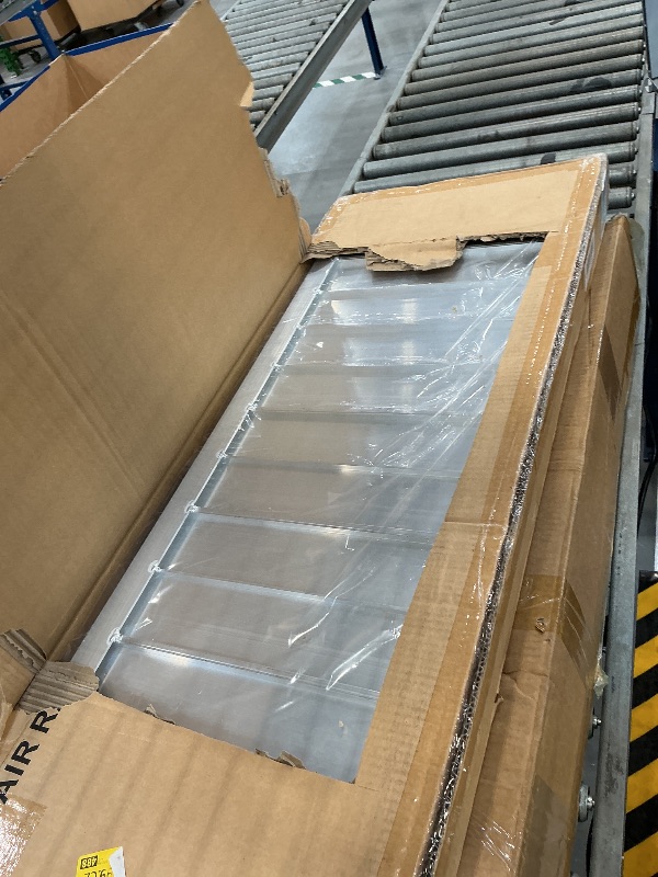 Photo 1 of VNN Portable Wheelchair Ramp 4FT, Non-Slip Aluminum Ramps for Wheelchairs for Home, Handicap Wheelchair Ramps for Home Steps, Aluminum Loading Dock Plates, Doorways, Black