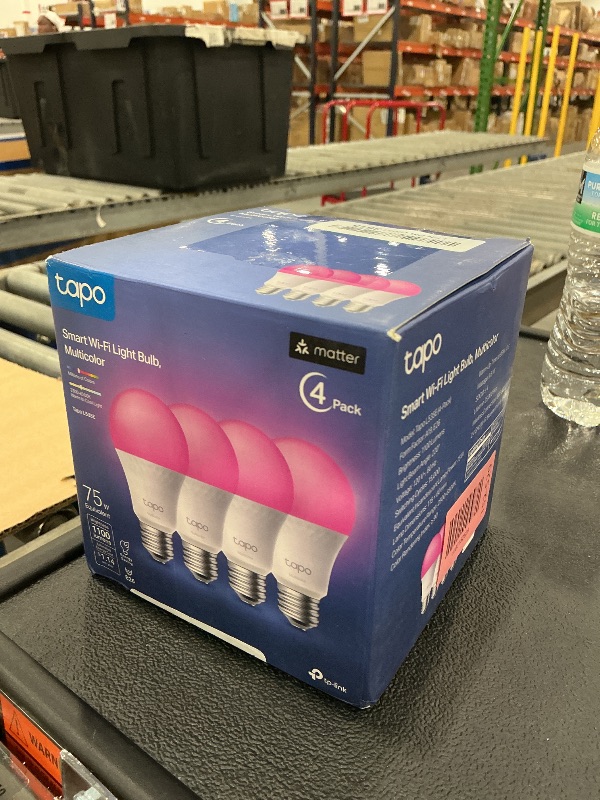 Photo 1 of Tapo Multicolor Dimmable Smart Light Bulbs, L535E(4-Pack), A19 E26, 1100LM