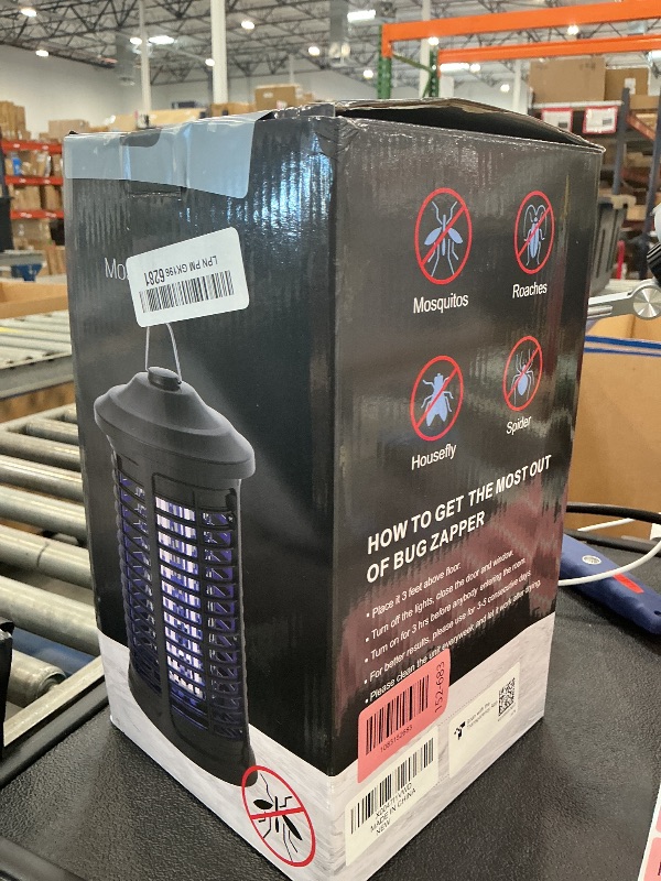 View 2 of Electric Bug Zapper Indoor/Outdoor, 4200V High Powered Mosquito Zappers Killer, Waterproof Insect Fly Swatter Zapper Mosquito Trap Outdoor, Fly Traps, Insect Killer for Home,Garden,Backyard, Camping