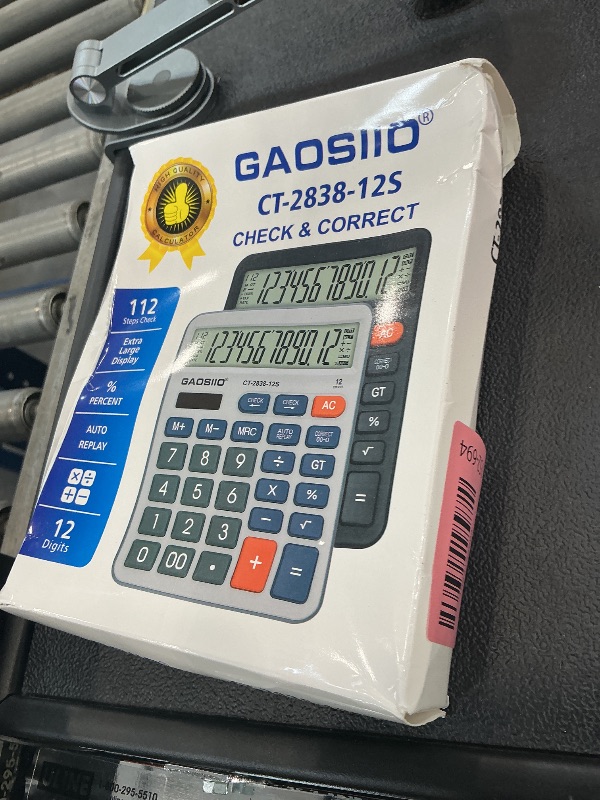 Photo 1 of HUTUDD Desktop Calculator - 12-Digit 5" LCD