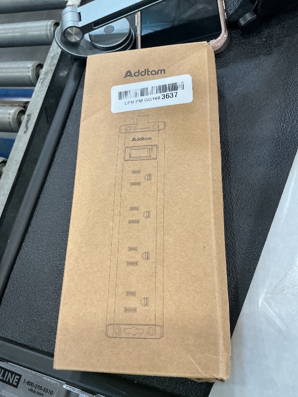 Photo 1 of Addtam Flat Plug Power Strip - 12 Outlets, 5 Ft