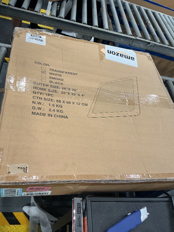 Photo 1 of RVGUARD RV Skylight Replacement, 26" x 26", White, Include Screws