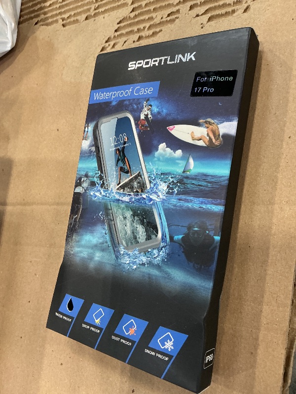 Photo 1 of SPORTLINK Waterproof Case for iPhone 18 Pro/17 Pro - Black