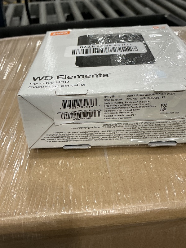 Photo 1 of WD 2TB Elements Portable External Hard Drive