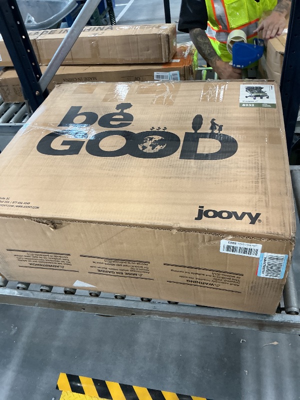 Photo 1 of Joovy Kooper X2 Double Stroller, Lightweight Travel Stroller, Compact Fold with Tray, Olive