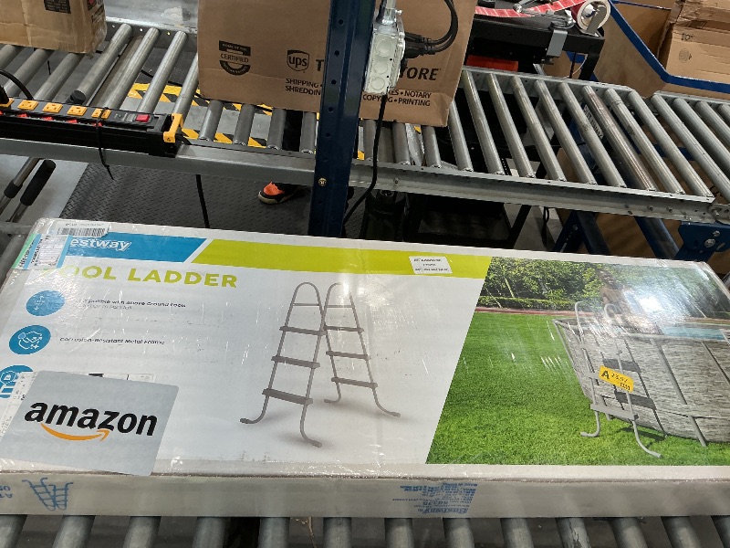 Photo 1 of Bestway 42" Above Ground Pool Ladder with Heavy-Duty Metal Frame & Steps