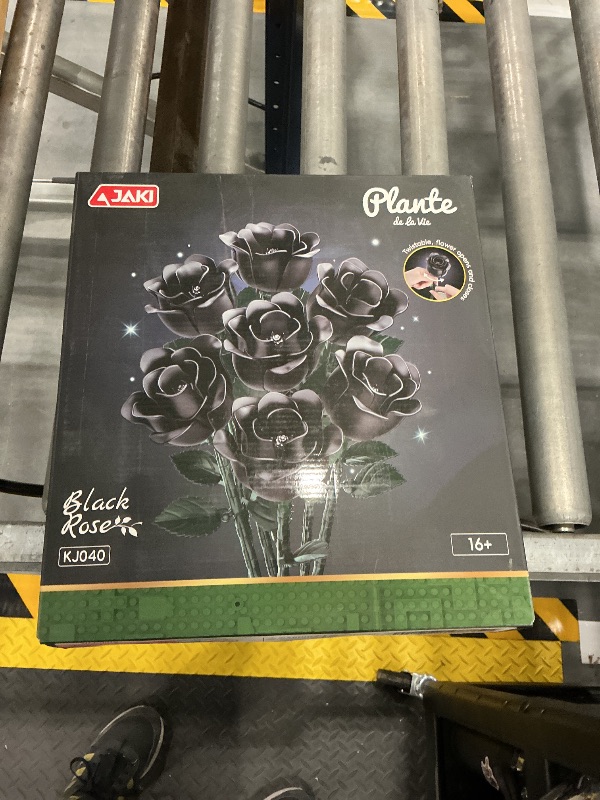 Photo 1 of BlockverseXion Black Rose Bouquet Building Set, 7 Pcs
