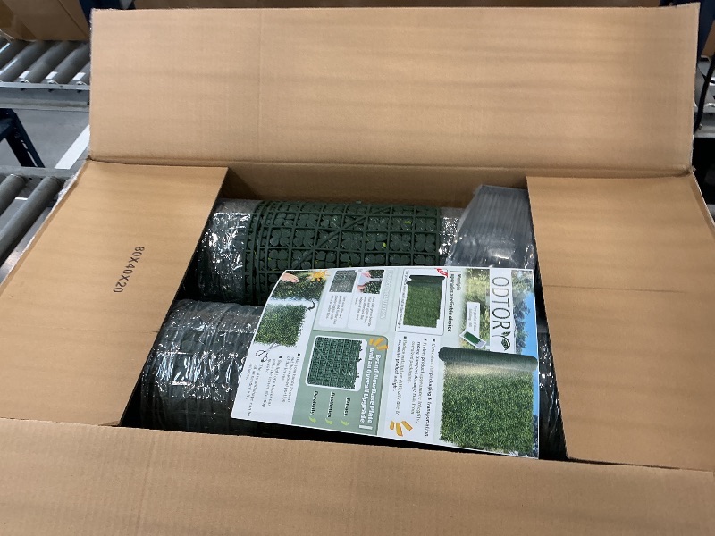 View 3 of ODTORY Artificial Boxwood Panel Roll - 5FT x 10FT (50 sqft), Green