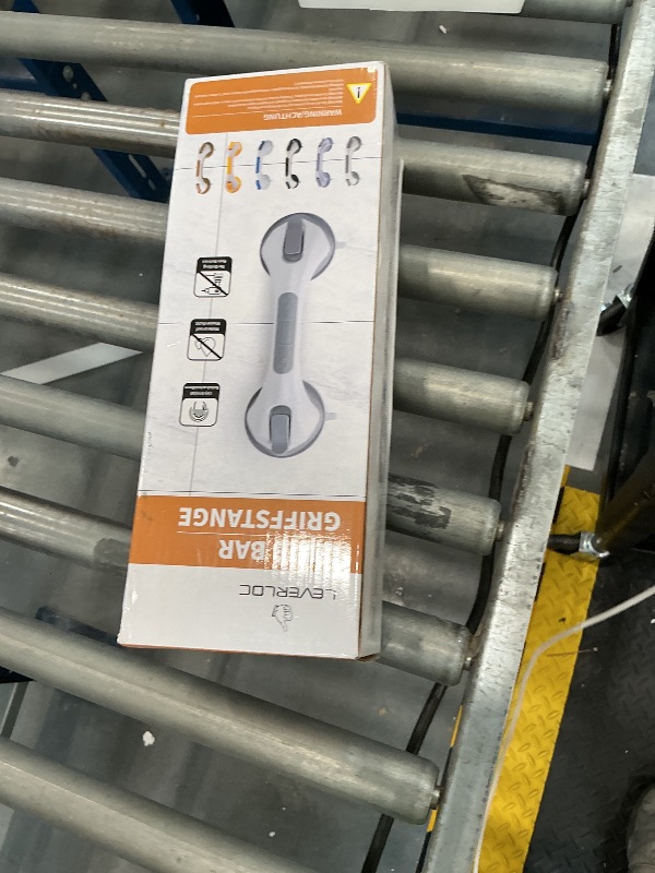 Photo 1 of LEVERLOC Shower Grab Bar - 12" Suction Grip