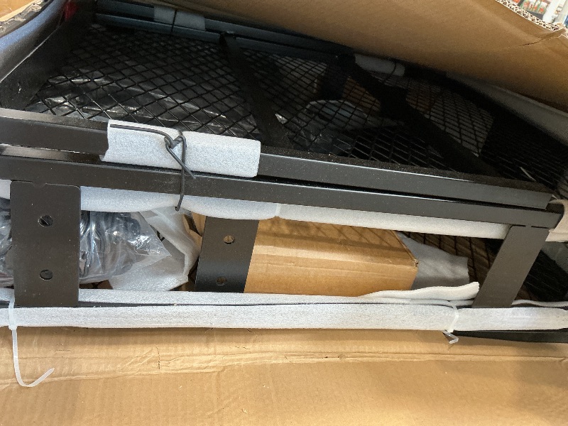 View 2 of Hitch Mount Cargo Carrier Rack Basket 60"*25"*6"+Waterproof Bag 25 Cu.Ft.
