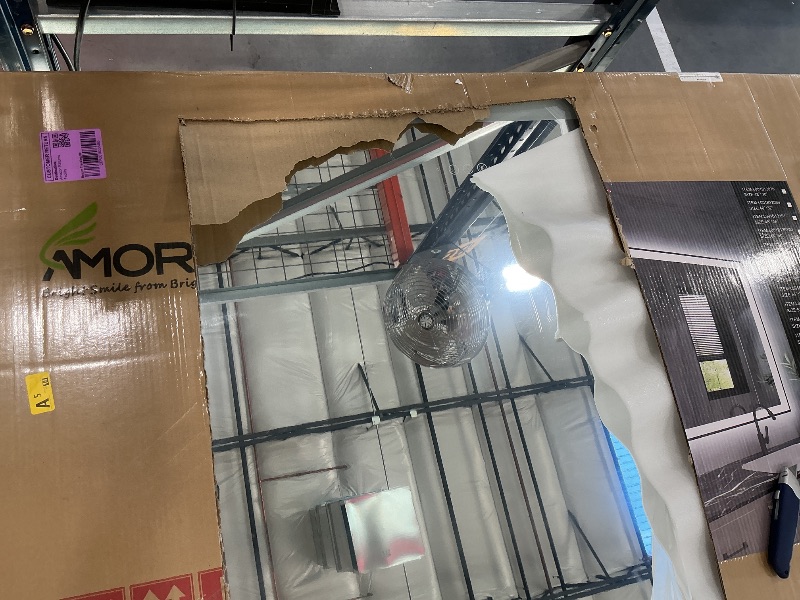 Photo 1 of Amorho 60"x40" LED Bathroom Mirror with Frame