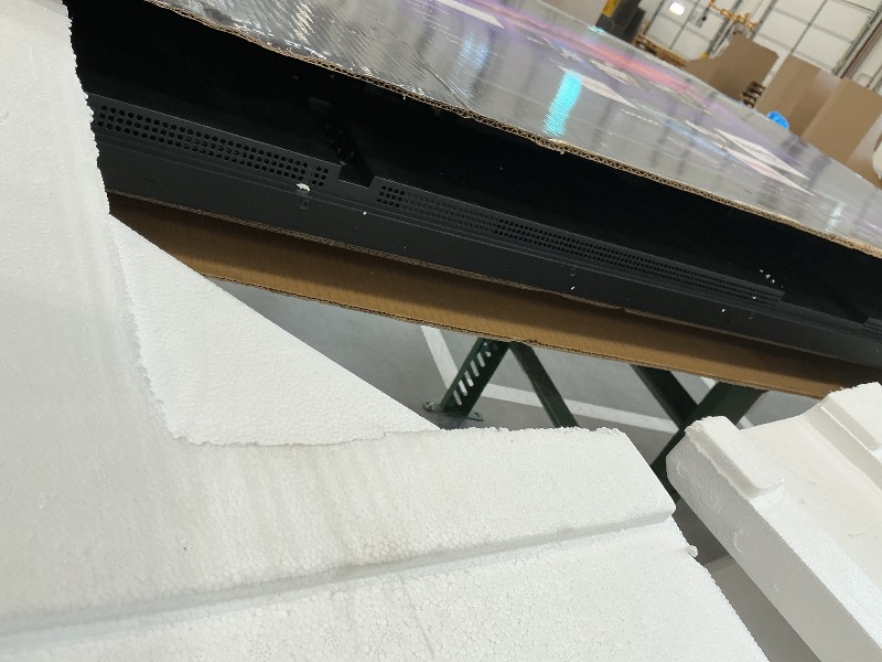 Photo 1 of FOR PARTS, DAMAGED SCREEN, NO CABLES **** Roku 75-Inch Pro Series Smart TV - 4K QLED Mini-LED TV - RokuTV