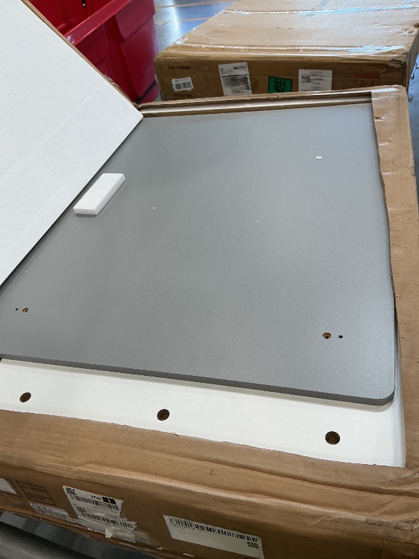 Photo 1 of White and Grey, Wooden Bed-frame, Twin Sized