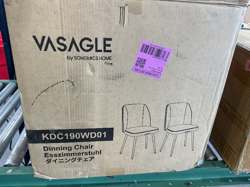 View 3 of VASAGLE Dining Chairs Set of 2