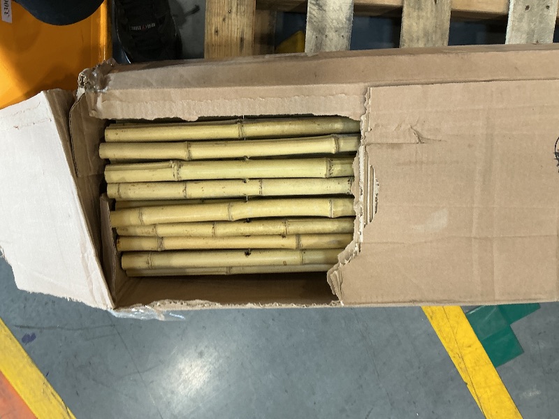 Photo 1 of FOREVER BAMBOO Natural Bamboo Fencing Decorative Rolled Fence Panel 1 in D x 6 ft H x 8 ft L