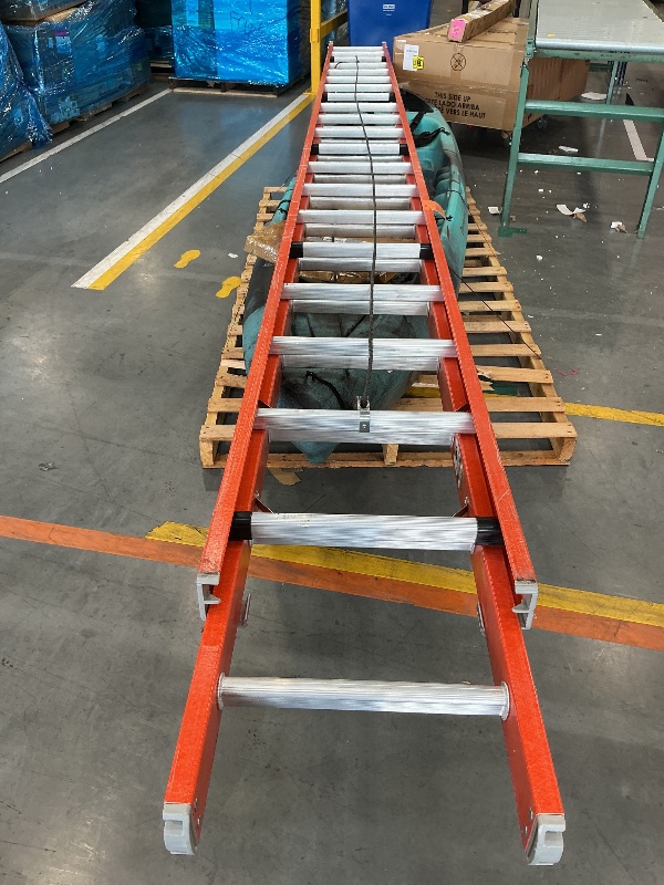 View 2 of Louisville 40 ft Fiberglass Extension Ladder, FE3240, Type IA, 300 lbs