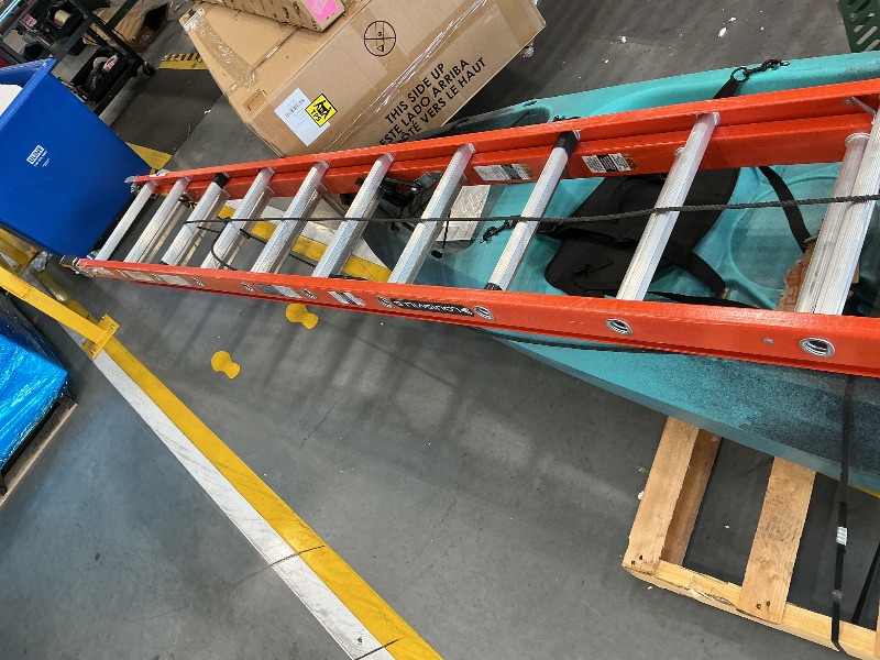 View 3 of Louisville 40 ft Fiberglass Extension Ladder, FE3240, Type IA, 300 lbs
