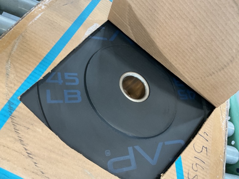 Photo 1 of CAP 260 lb Economy Olympic Bumper Plate Set