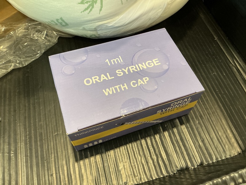 Photo 1 of THINKPRICE 1ml Syringes with Caps, 50 Pack