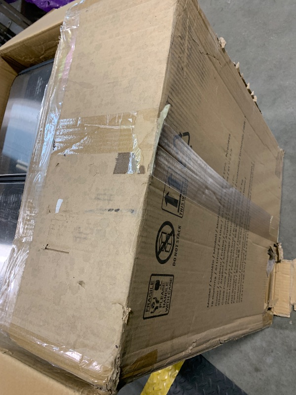 Photo 1 of ***VERY USED AND DIRTY ***iTouchless 60 Liter / 16 Gallon Step 2.0 Technology Dual Compartment Kitchen Trash Can and Recycle Bin with Dual AbsorbX Odor Filters, Stainless Steel, 2X 8 Gal Bins with Pedals for Home Office Store