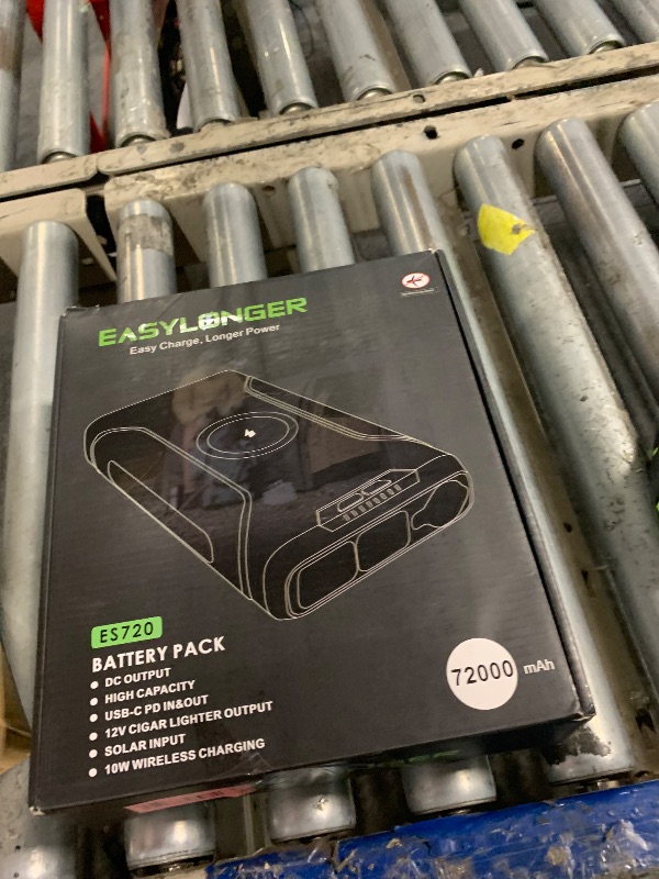 Photo 1 of ***BROKEN, SOLD FOR PARTS*** EASYLONGER CPAP Battery Backup Power Supply ES720, 266.4Wh(Exceeds Airline Limit) for AirSense 11, AirSense 10, AirCurve 10, AirMini, Philips Dreamstation/ 2, Emergency Battery for Outdoor Camping**USED**