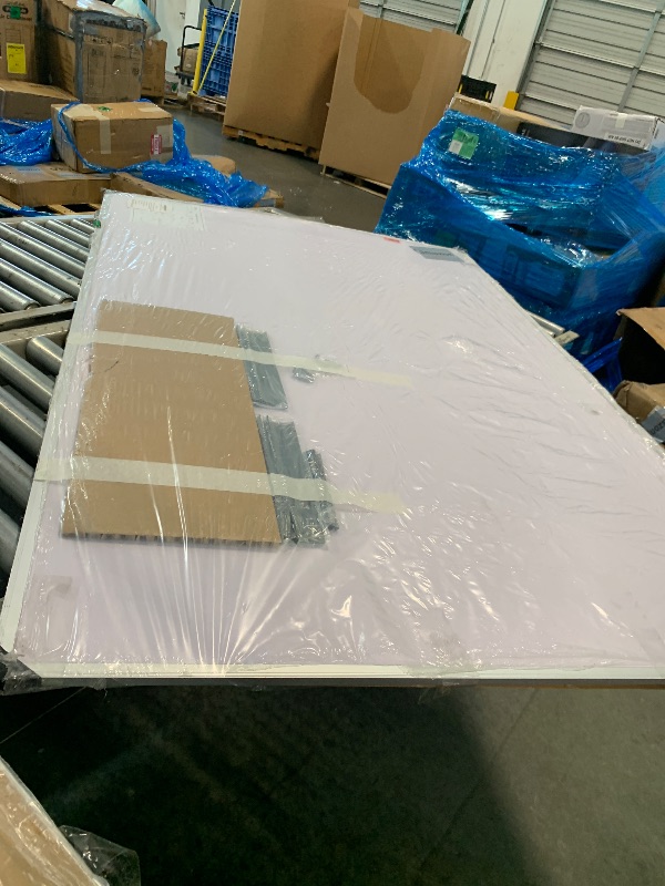 Photo 1 of ***BROKEN, SOLD FOR PARTS*** VIZ-PRO Dry Erase Board/Magnetic Whiteboard, 72 x 48 Inches, Large Wall Mounted Board for School Office and Home 6' x 4'
