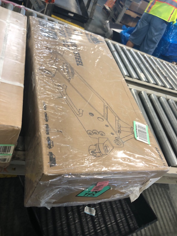 Photo 1 of ** FACTORY SEALED ** Jack Boss 3 Ton Low Profile, Aluminum and Steel Racing Floor Jack with Dual Pistons Quick Lift Pump for Sport Utility Vehicle, Lifting Range 3-15/16" min to 18-5/16" max, Net Weight 58.5 lb, Red