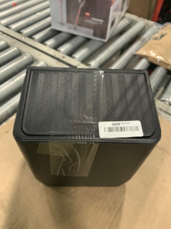 Photo 1 of *** LID WONT CLOSE*** Shademax Rear Trash Can for Tesla Model Y Juniper 2026 2025 Center Console Organizer Backseat Storage Box Underseat Storage Tray Garbage Can Bin for Model Y Juniper Accessories Press Open Design Black