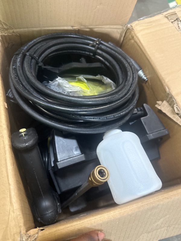 Photo 1 of ***BROKEN*** Pressure Washer, Portable Power Washer, 4 Quick Connect Nozzles, High Pressure Cleaning Machine for Car Fence Driveway Patio Washing and More(Light Green)