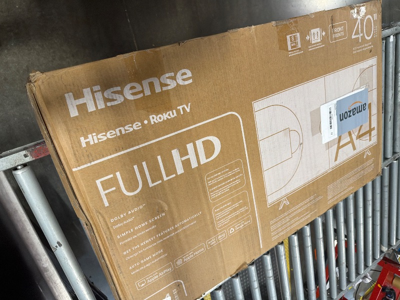 Photo 1 of ***FINAL SALE NO RETURN *** Hisense 40-Inch Class A4 Series FHD 1080p Smart Roku TV with Alexa Compatibility (40A4NR) - Dolby Audio, Slim Bezel Design, Google Assistant