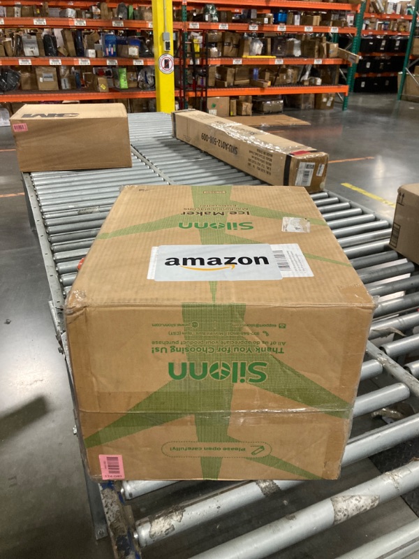 Photo 1 of ***USED*** Silonn Nugget Ice Maker Countertop with APP & Voice Control, Self Cleaning Ice Machine with 3L Large Water Tank, 40 lbs/24H Soft Chewable Ice, Portable Pebble Ice Maker for Home, Kitchen and Party