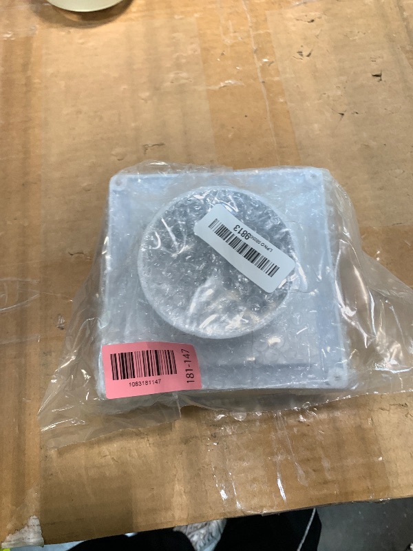 Photo 1 of [2 PACKS] AMI PARTS 4 Inch White Plastic Louvered Outdoor Vent Cover