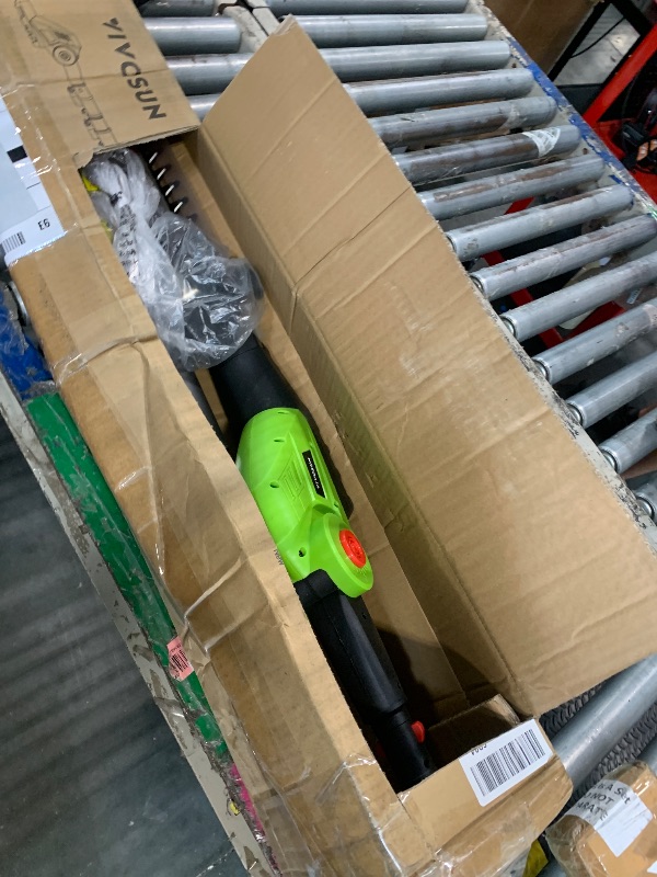 View 2 of *See Clerk Notes*VIVOSUN 20" Cordless Pole Hedge Trimmer, 20V Electric Bush Trimmer with 20” Dual-Action Laser Blade, Adjustable Cutting Head, 0.55" Cutting Capacity, 2.0AH Battery and Fast Charger Included