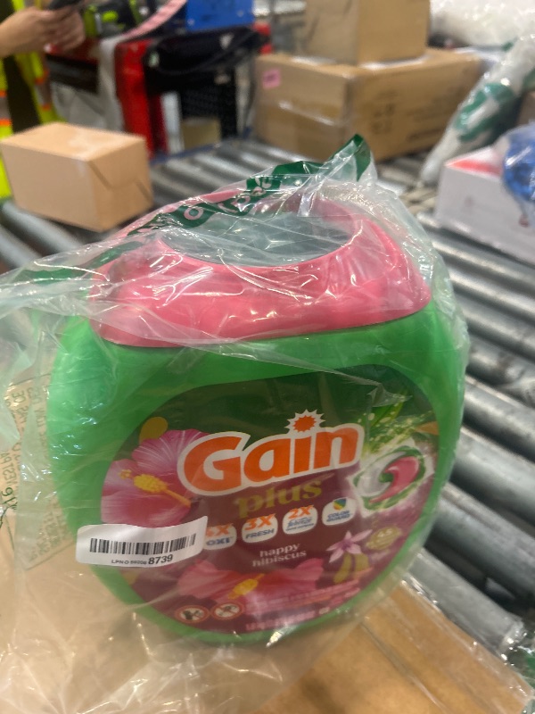 View 2 of **View Clerk Notes**Gain Plus Flings Laundry Detergent Pods, Happy Hibiscus Scent