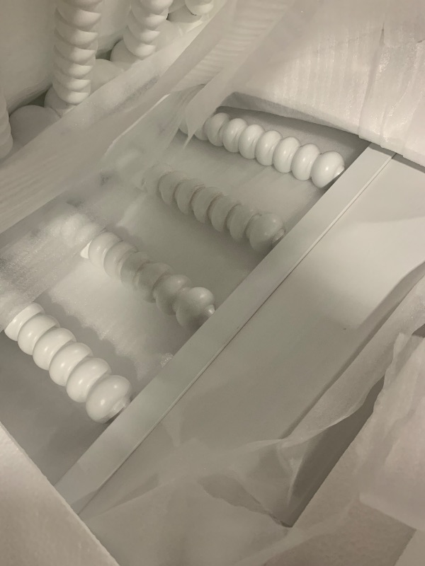 Photo 1 of ***MISSING BOX 2*** Baxton Studio Lucera Bobbin Wood Platform Bed, Full, White