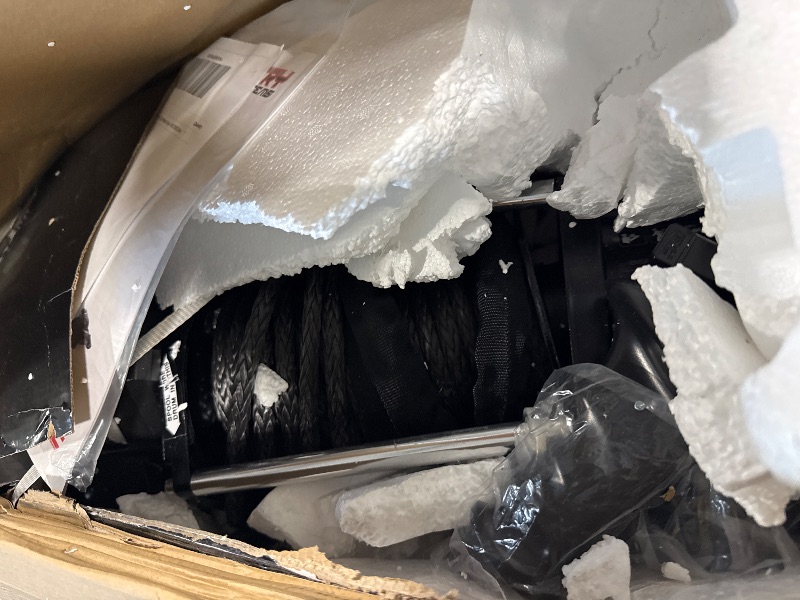 Photo 1 of ***UPDATED 7/31*** view photo *** Rough Country 12,000LB PRO Series Electric Winch | Synthetic Rope - PRO12000S, Black