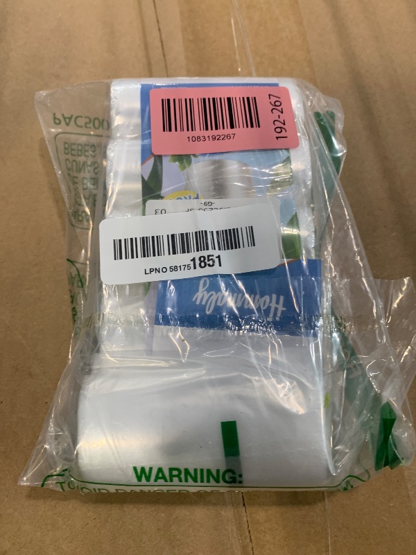 Photo 1 of 0.5 Gallon 250 pcs Mini Clear Trash Bags, Tiny Strong Garbage Bags,Small Plastic Bags for Desktop Trash Bin, Tiny Bathroom Trash Can Bin Liners,Mini Bags for Waste Basket Liner,Fit 2 Liters-Clear