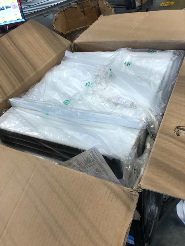 Photo 1 of ***BROKEN, SOLD FOR PARTS*** LG 8,000 BTU Dual Inverter Smart Window Air Conditioner, 115V, Cools 340 Sq. Ft. for Bedroom, Living Room, Apartment, Quiet, Energy Star, works with LG ThinQ, Amazon Alexa and Hey Google, White