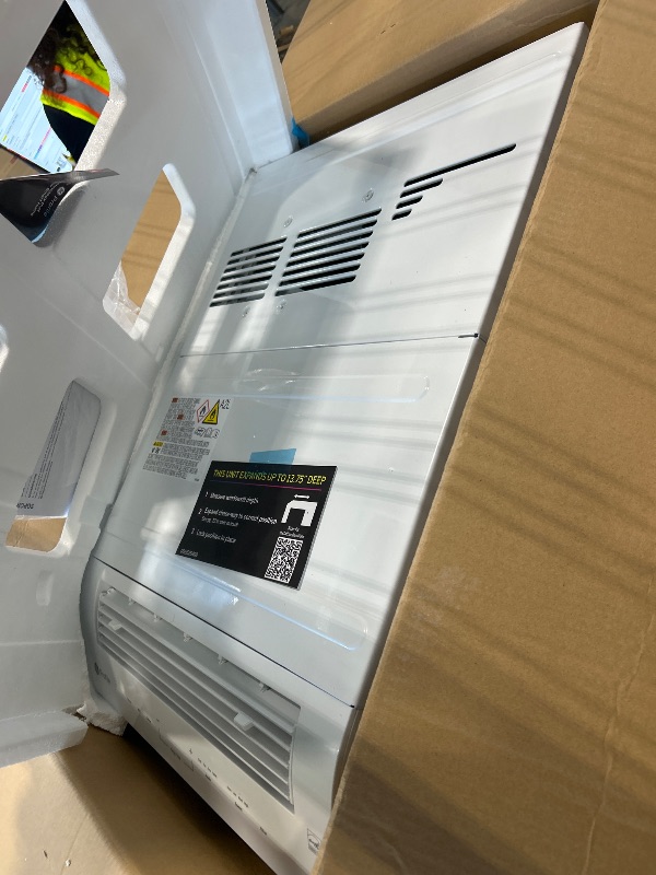 Photo 1 of ***USED*** GE Profile ClearView Inverter Window Air Conditioner Unit, 12,200 BTU, Energy Efficient Cooling up to 550 sq ft., Ultra Quiet, SMART Home Capable, Includes Remote, White