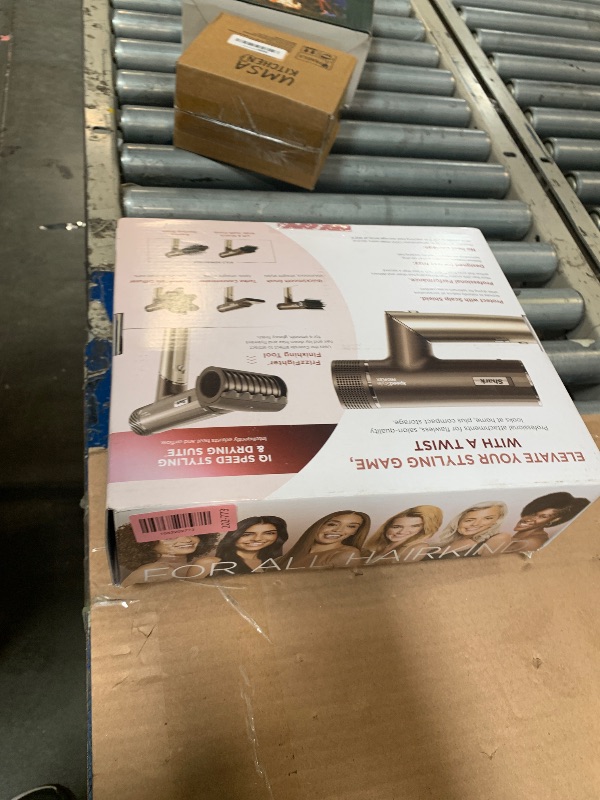 Photo 1 of ***BROKEN, SOLD FOR PARTS***
Shark SpeedStyle Pro Flex Professional Performance High-Velocity Hair Dryer System with Scalp Shield & IQ Speed Styling and Drying Suite, Lightweight, Ionic, No Heat Damage, Mocha Silver, HD542