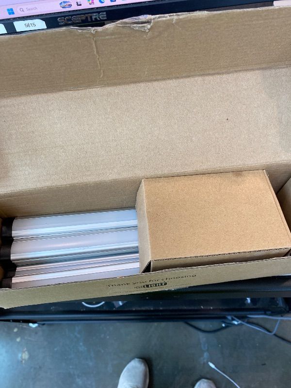 Photo 1 of [INCOMPLETE SET] Under Cabinet LED Lighting Kit Plug in or Hardwired, 6 pcs 12 Inches Light Strips, 2000 Lumen, Super Bright, for Kitchen Counter, Closet, Shelf Lights, 31W, Warm White (6 Bars)