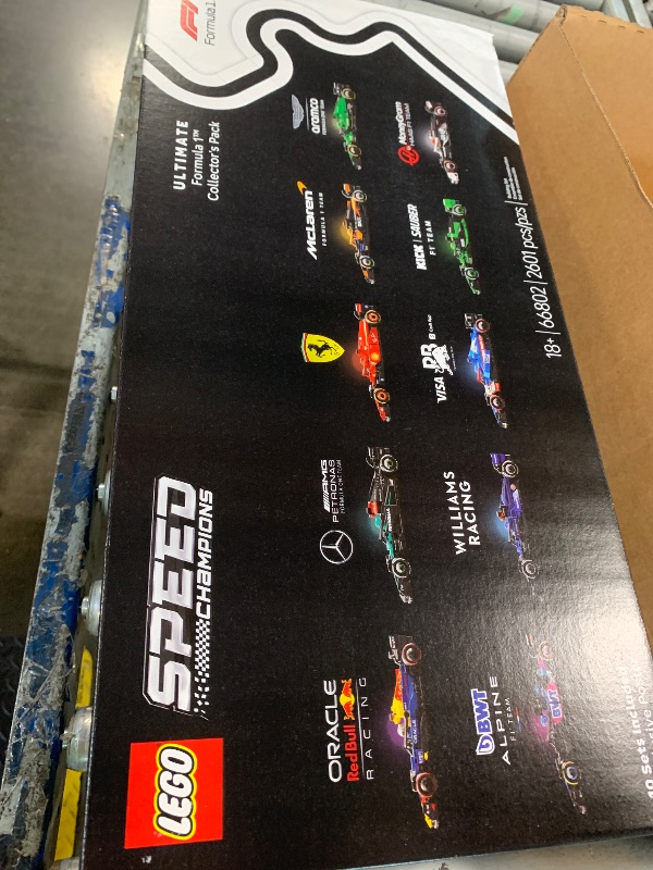 Photo 1 of ***FACTORY SEALED***
LEGO Speed Champions Ultimate Formula 1 Collector's Pack - Contains 10 Sets in 1 - Includes Exclusive Poster - Collectible F1 Model Car Kit - Gift for Race Car Fans - 66802