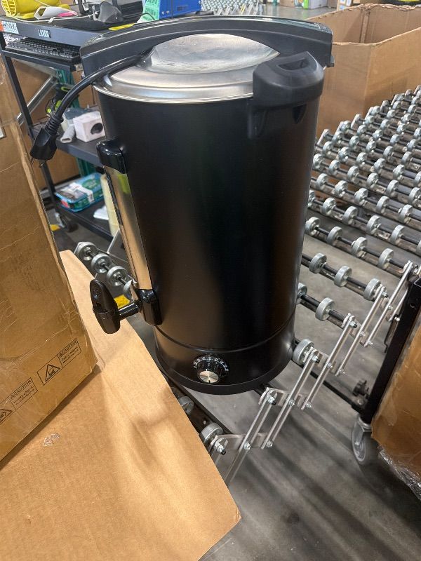 Photo 1 of [DIRTY] 12 L/80 Cups Commerical Coffee Urn, 3.2 Gal Double-Wall Stainless Steel Coffee Maker - Large Capacity Hot Water & Coffee Dispenser for Wedding, Catering, Event