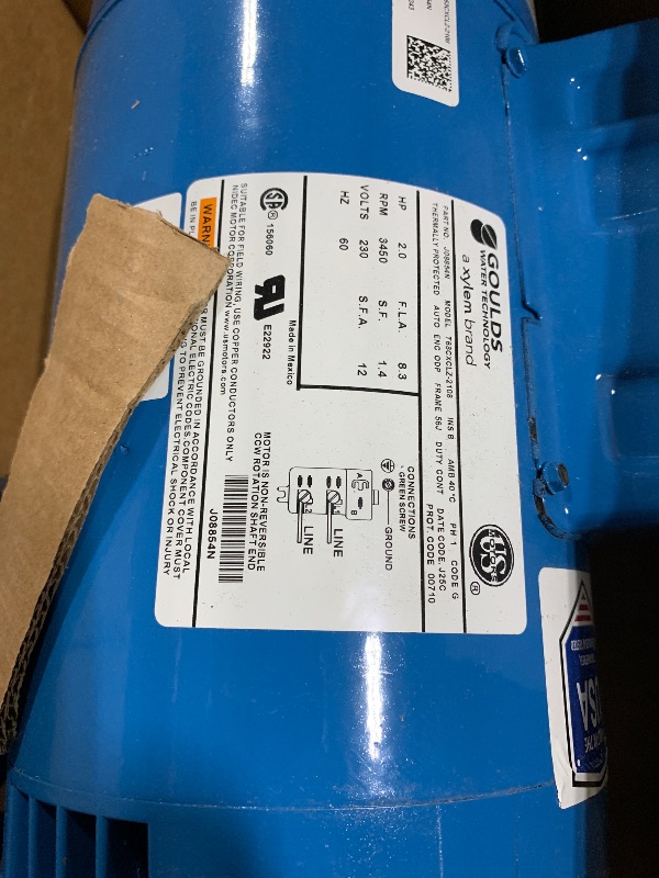 Photo 1 of ***UPDATED 8/8*** GOULDS Pumps GT20 IRRI-Gator Self-Priming Single Phase Centrifugal Pump