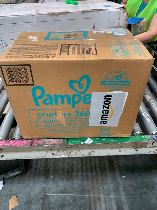View 2 of ***OPEN, MISSING PARTS*** Pampers Diapers - Cruisers 360 - Size 4, 144 Count, Babyproof up to 100% Leakproof Pull-On Diaper