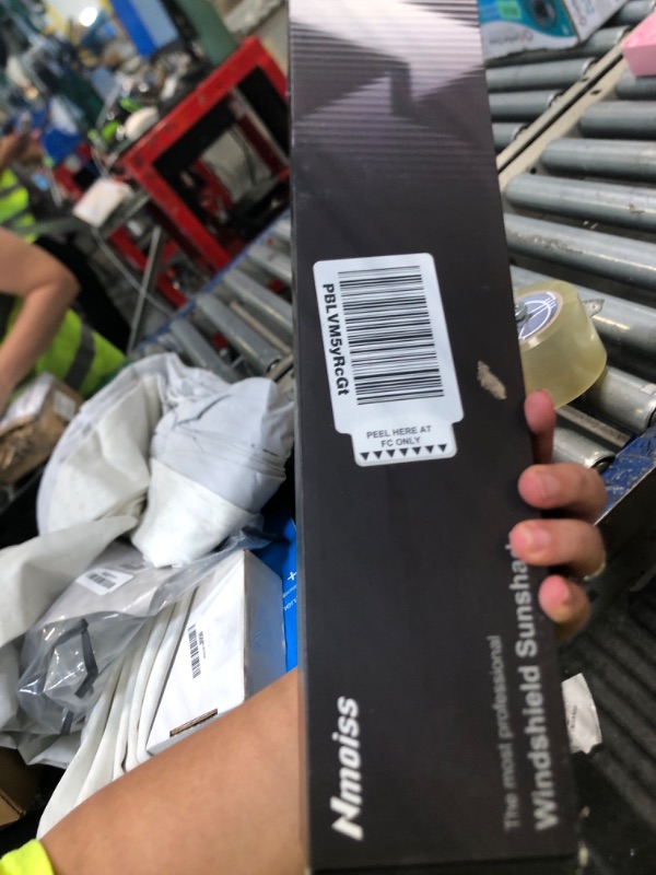 Photo 1 of [Upgraded] Nmoiss Windshield Sun Shade Umbrella, [Vinyl Coating Heat Shield] Protect Car from Sun Rays & Heat Damage Keep Cool and Protect Interior, Spring Structure Edge, Standard Medium