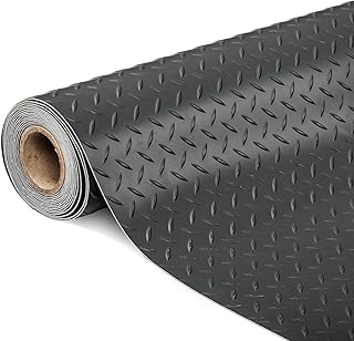 Photo 1 of !!HAS LITTLE SCRATCHES!!USWED!! !!!NOT EXACT MAEASUREMENT BUT SIMALAR!!
TUFFIOM 7.5 x 17 FT Garage Floor Mat, Thickened Diamond Plate PVC Garage Mats Flooring Roll for Under Car, Garage Car Parking Mats for Compact SUVS, Sports Car
