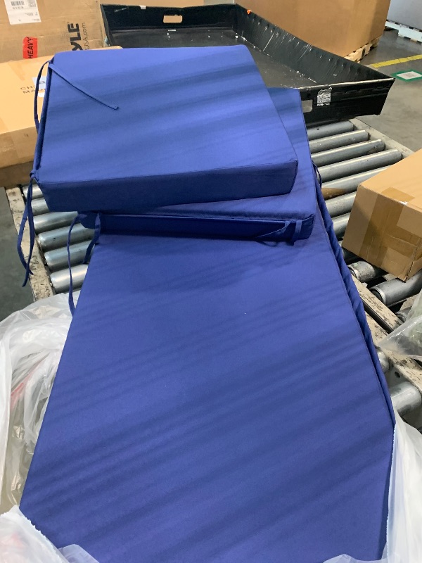 Photo 1 of *** THE PRODUCT IS SIMILA****2 Pack Waterproof Outdoor Chair Cushion Covers Navy 18"x18"x2" | Only 2 Covers, 2Y Fade Resistant, 80% Waterproof and breathable, Washable, Replace Covers for Patio Chair Cushions
Chaise Lounge Cushion 74x22x4 Inch, Waterproof